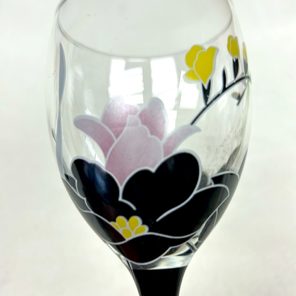 Vintage set of 2 LUMINARC FRANCE “ Domino Anais”wine glasses - Picture 3 of 6